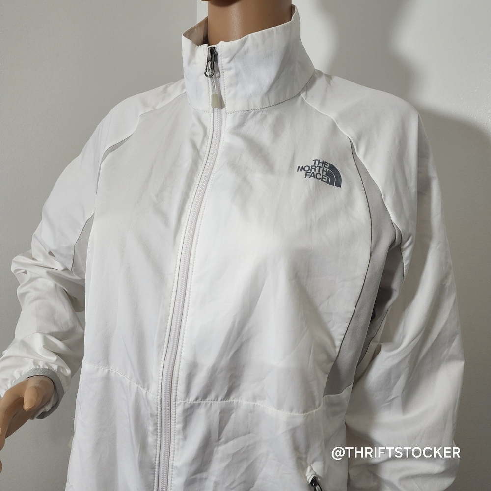 The North Face White Windbreaker Jacket - Picture 1 of 10